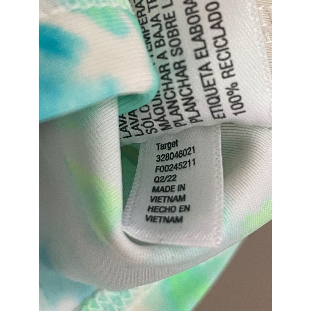 Kids 2T Swimsuit Green Tie Dye Cat & Jack Rash Guard Set Beach Surf Pool Coastal - Picture 8 of 8